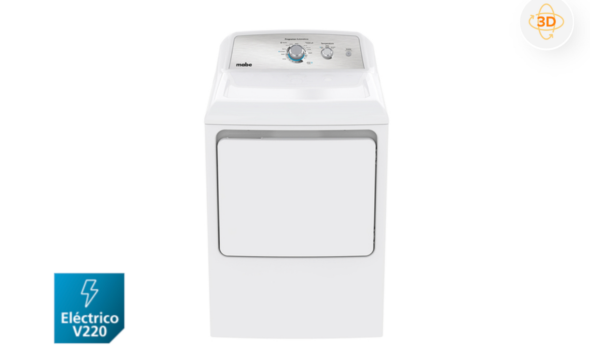 Secadora Carga Frontal Eléctrica 20 kg Blanca Mabe - SME26N5MNBCL0