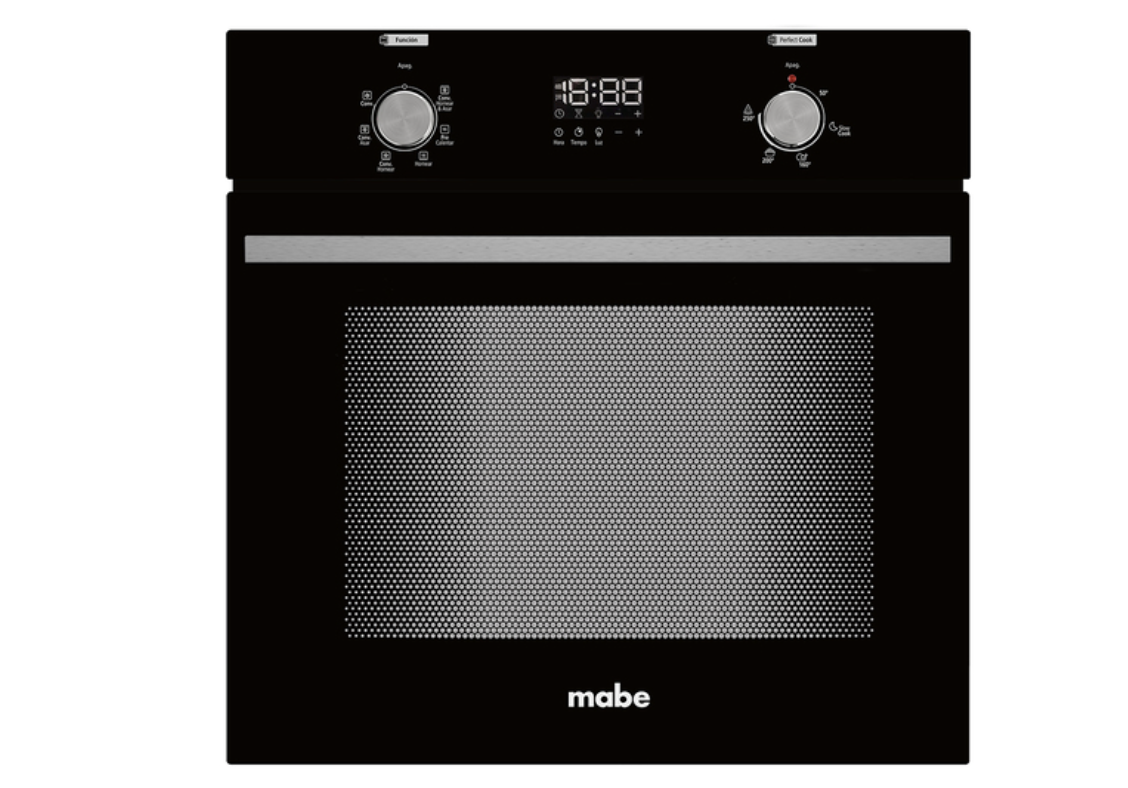 Horno de empotre eléctrico 60 cm a 220v Vidrio negro Mabe - HM6045EXN0
