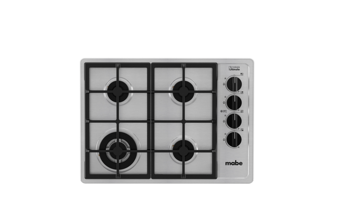 Encimera de Empotre a Gas 60 cm Inoxidable Mabe - CMG6044LD-1CL