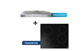 Kit Encimera Eléctrica GE 60cm PG6040EVN0 +Campana Extractora 60cm CM6045XV0 Mabe